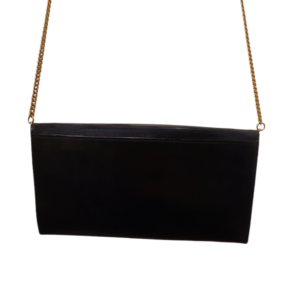 MCM | Vintage Black Patent Leather Shoulder Bag / Clutch - Picture 5 of 9